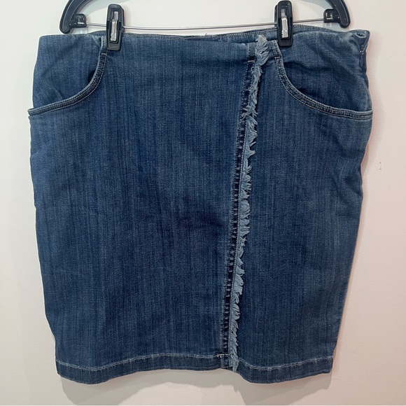 Chico's Dresses & Skirts - Chico's Dark Blue Denim Pencil Skirt